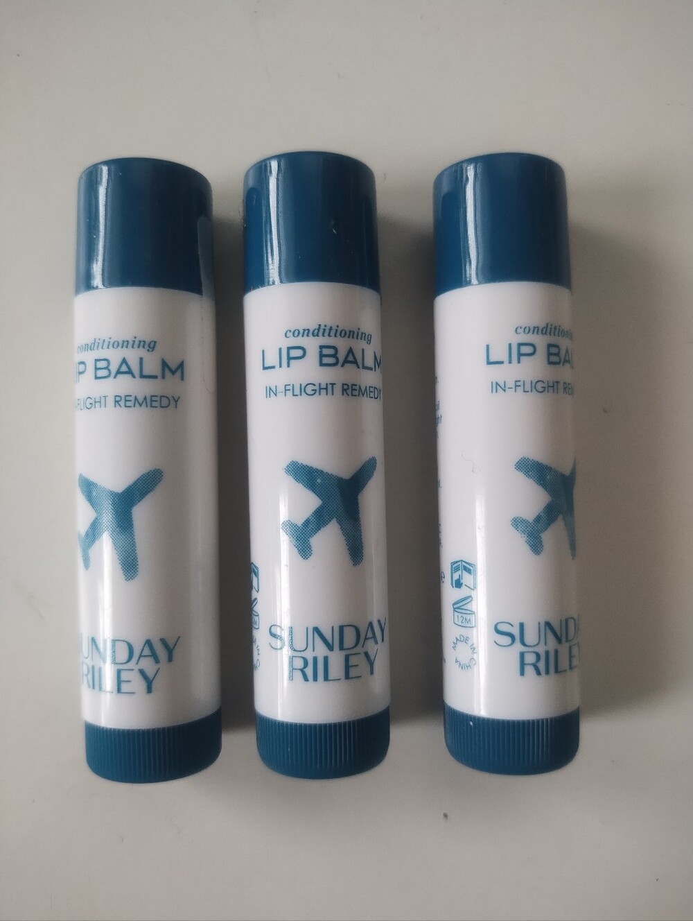 3 x Sunday Riley Conditioning In-Flight Remedy Lip Balm